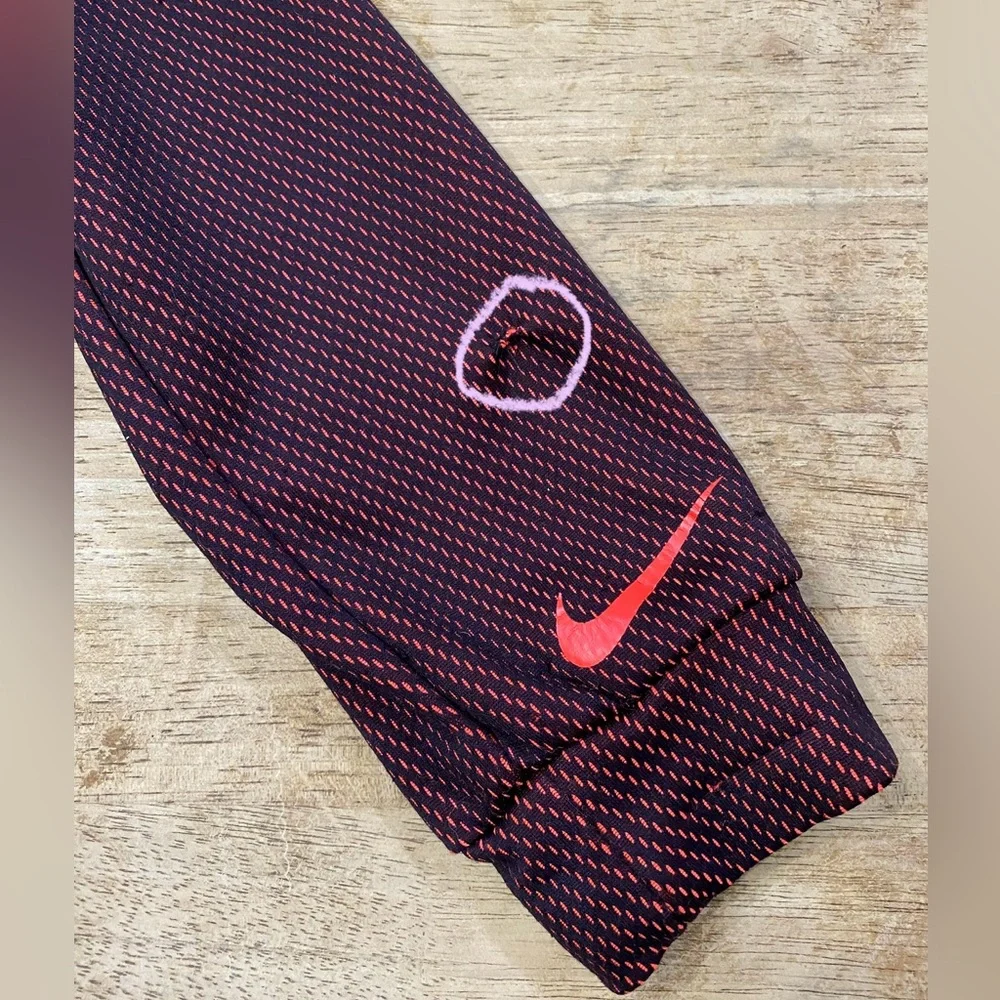 Nike‎ Dri Fit Therma Boy’s 3T Neon Orange/Black Mesh Overlay Poly Hoodie
